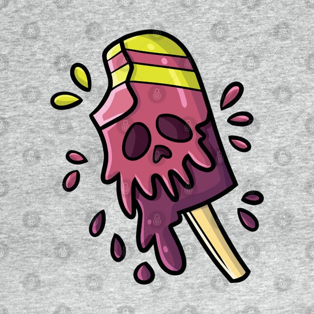 Skull Popsicle by Jocularity Art